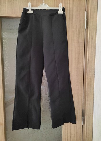 12-13 Yaş Beden pembe Renk Kız Çocuk Pembe Düğmeli Pantolonlu Blazer Takım