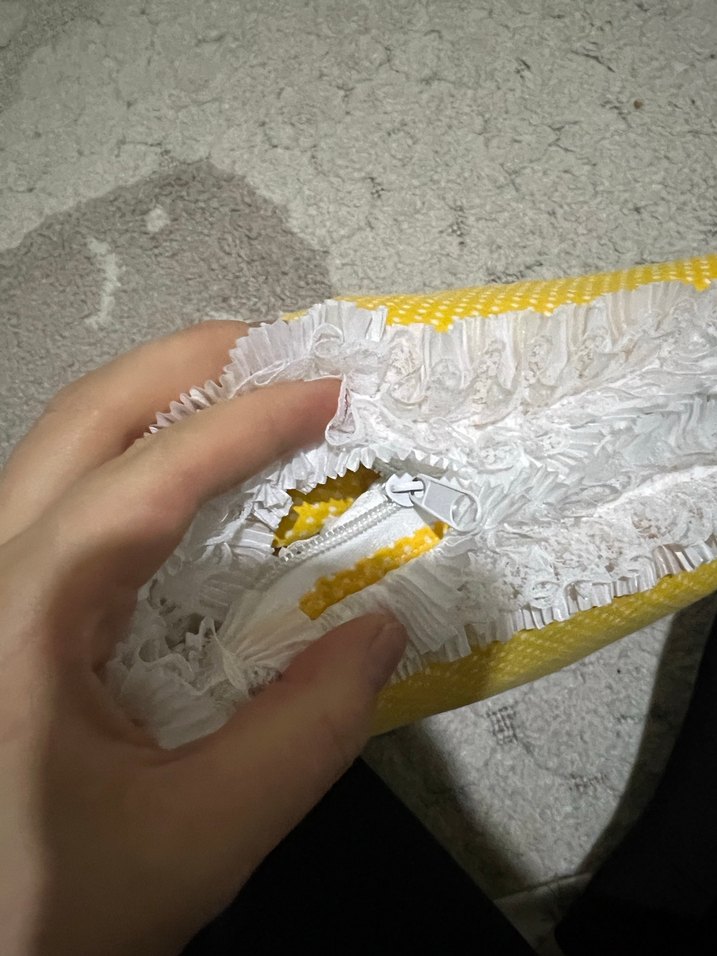 Sarı Nakışlı Renkli Dekoratif Yastık - Görsel 2