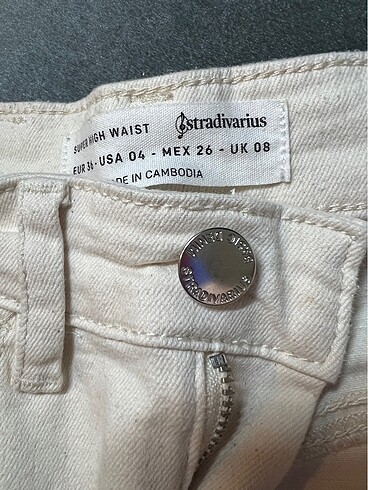 s Beden Stradivarius yüksek bel jean