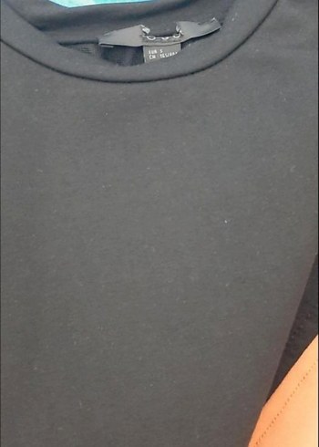 Drapeli Siyah Turuncu  Uzun Kollu Eibise - Görsel 3