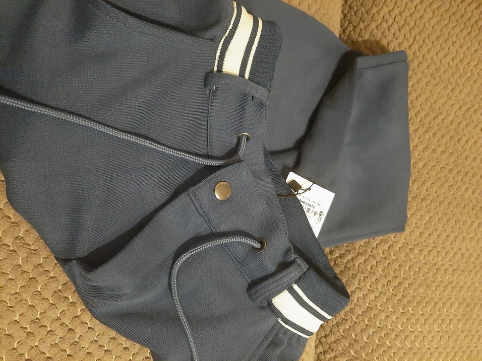 Bol Kesim Kemerli Denim Eşofman - Görsel 3