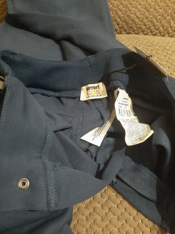 Bol Kesim Kemerli Denim Eşofman - Görsel 4