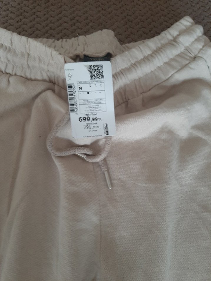 BejKadın Salaş Pamuklu Eşofman Altı - Görsel 4