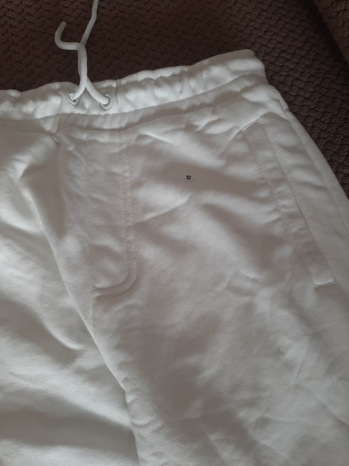 Kadın Beyaz Pamuklu Rahat Kesim Eşofman - Görsel 3