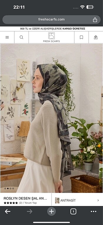 Fresh scarf şal