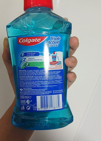 Colgate Triple Action Üçlü Etki Ağız Bakım Suyu - Görsel 2