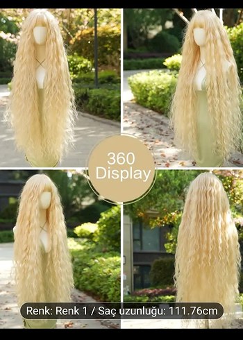 fiber sentetik peruk 110 cm - Görsel 2