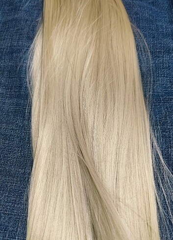 Platin sarı postiş set fiber sentetik - Görsel 2