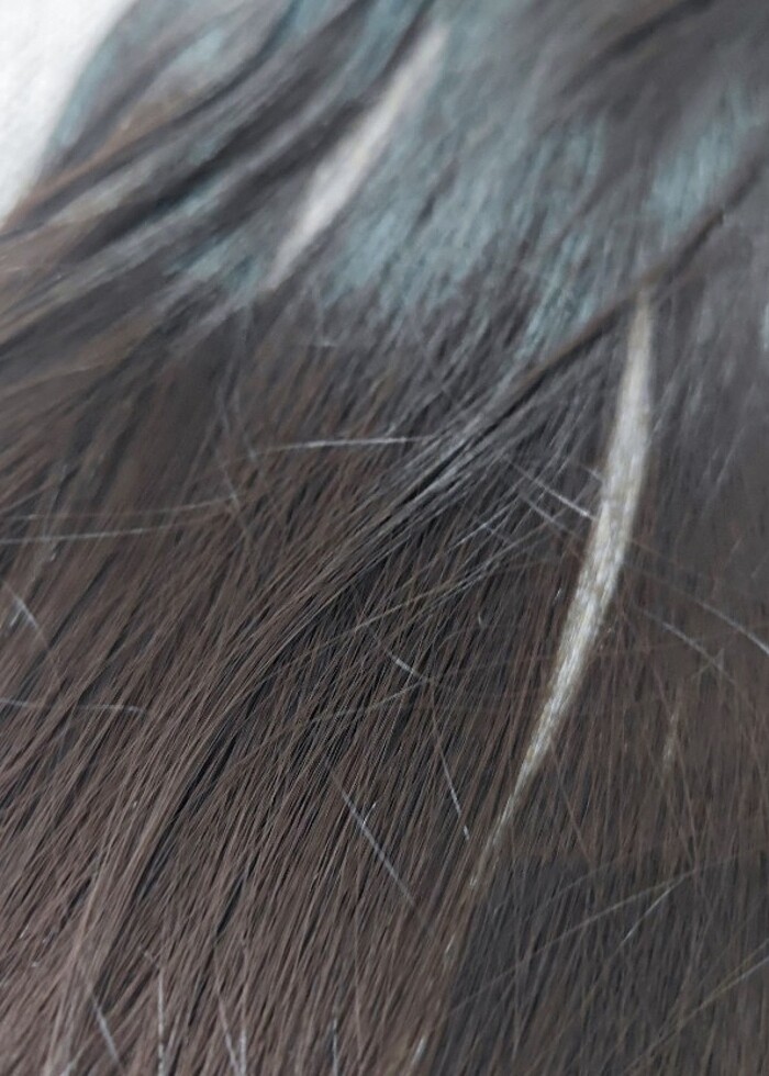 85 cm fiber sentetik yarım ay postiş - Görsel 4