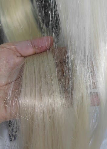 100 cm yarım ay postiş fiber sentetik - Görsel 3