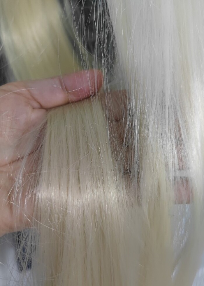 100 cm yarım ay postiş fiber sentetik - Görsel 3