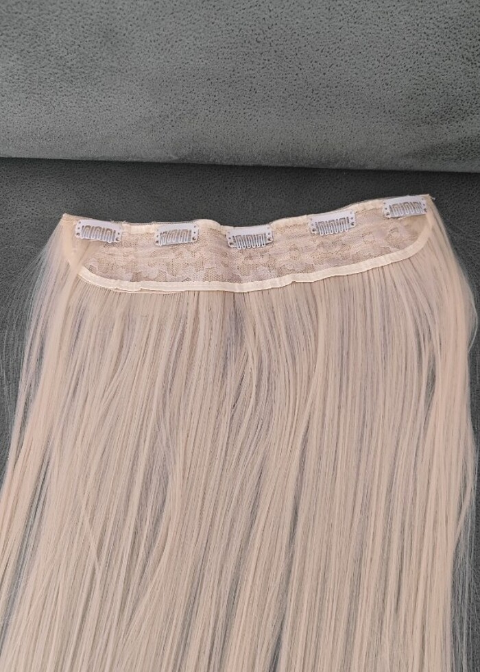 100 cm yarım ay postiş fiber sentetik - Görsel 4