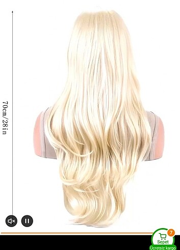 Fiber sentetik peruk - Görsel 2