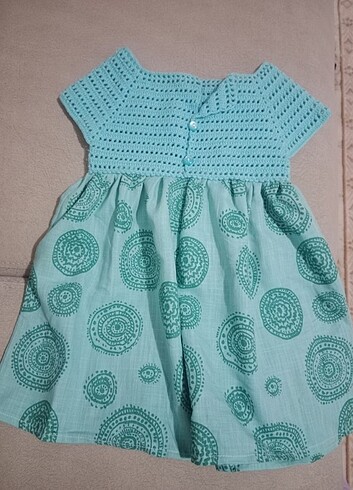 Civil Örgü detaylı bebek elbisesi