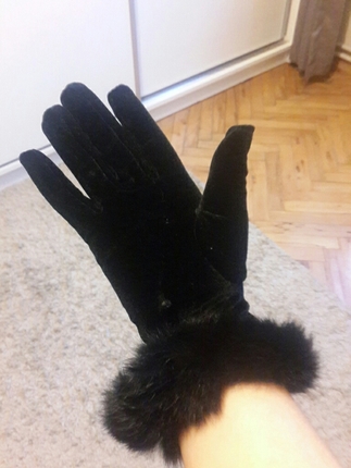 Diğer Siyah kadife eldiven 