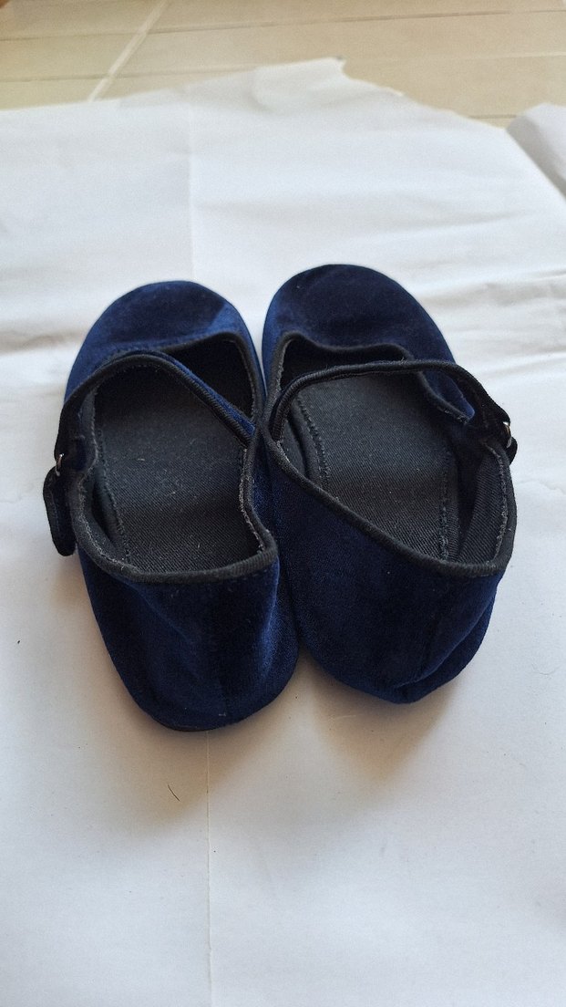 Kız Çocuk Lacivert Tokalı Babet Ayakkabı - Görsel 2