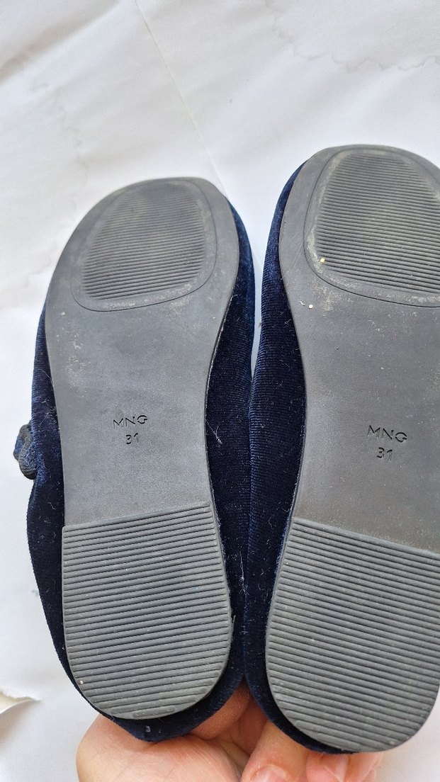 Kız Çocuk Lacivert Tokalı Babet Ayakkabı - Görsel 4