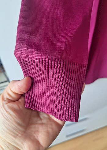 SİTARE Fermuarlı Yüksek Yakalı Kadın Kazak - Görsel 3