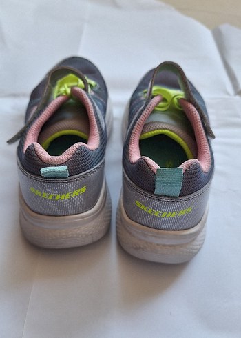 Kız Çocuk Gri Spor Ayakkabı Velcro - Görsel 4