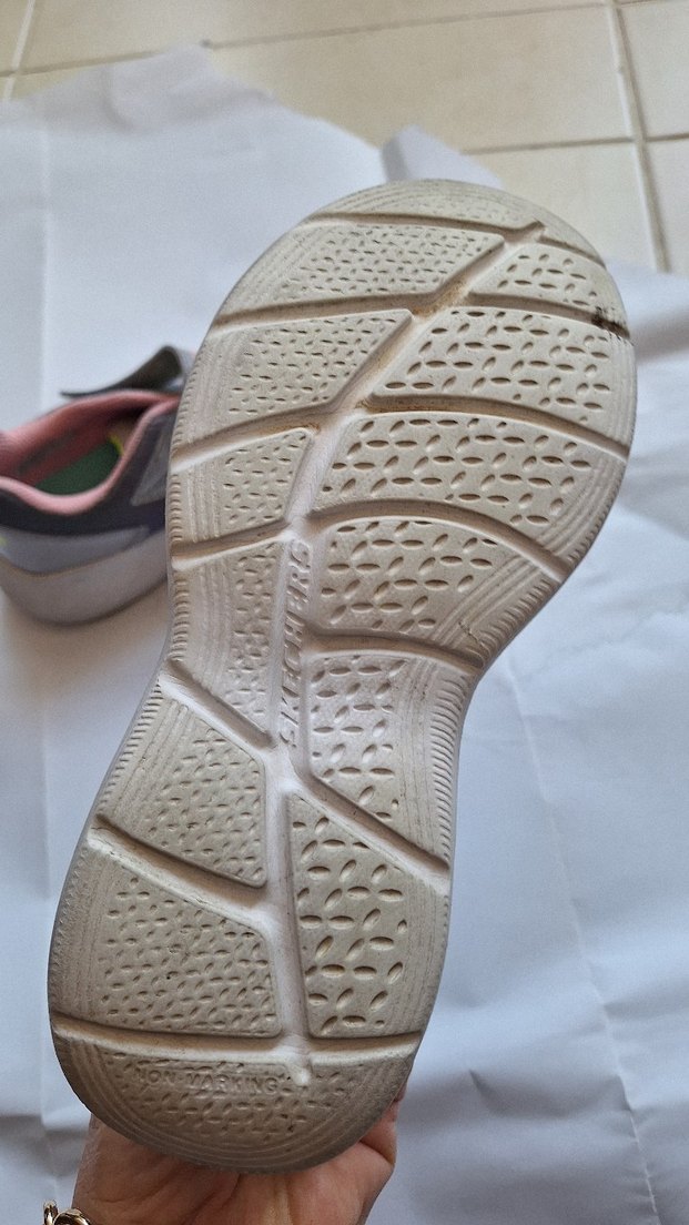 Kız Çocuk Gri Spor Ayakkabı Velcro - Görsel 5