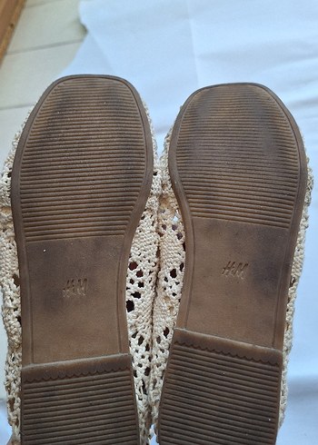 Bej Dantelli Bohem Kız Babet Ayakkabı - Görsel 6