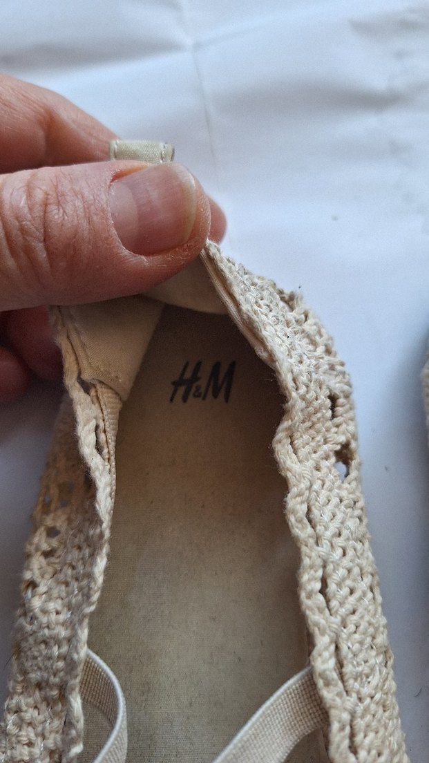 Bej Dantelli Bohem Kız Babet Ayakkabı - Görsel 2