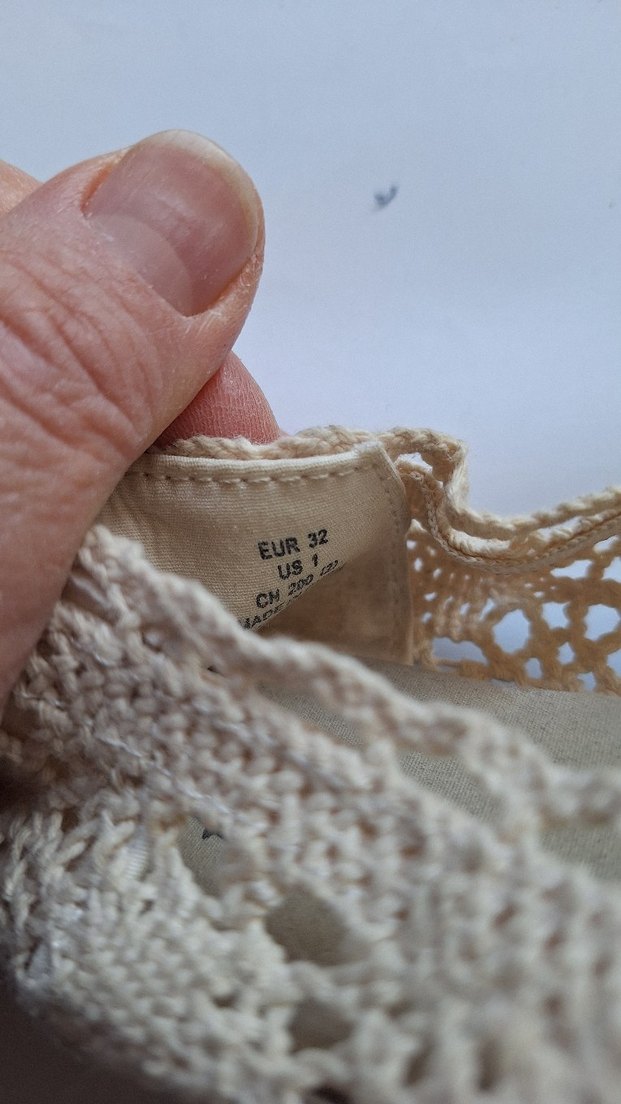 Bej Dantelli Bohem Kız Babet Ayakkabı - Görsel 5