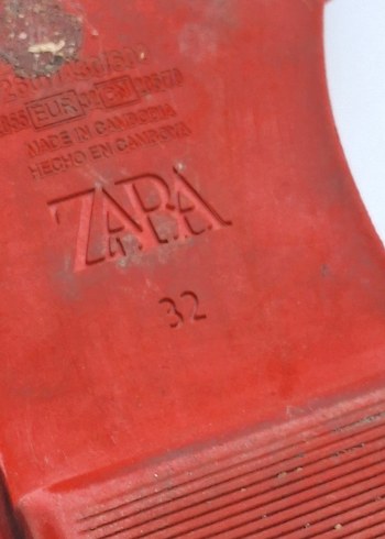 KIRMIZI DERİ TOKALI ÇOCUK SANDALET - Görsel 5