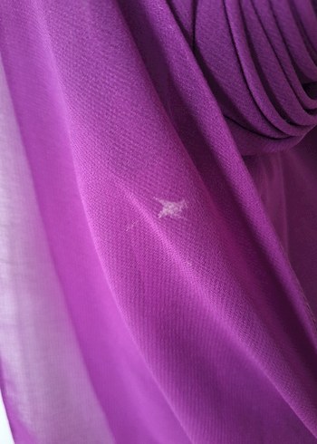 Mor Drapeli Uzun Abiye Elbise - Görsel 5