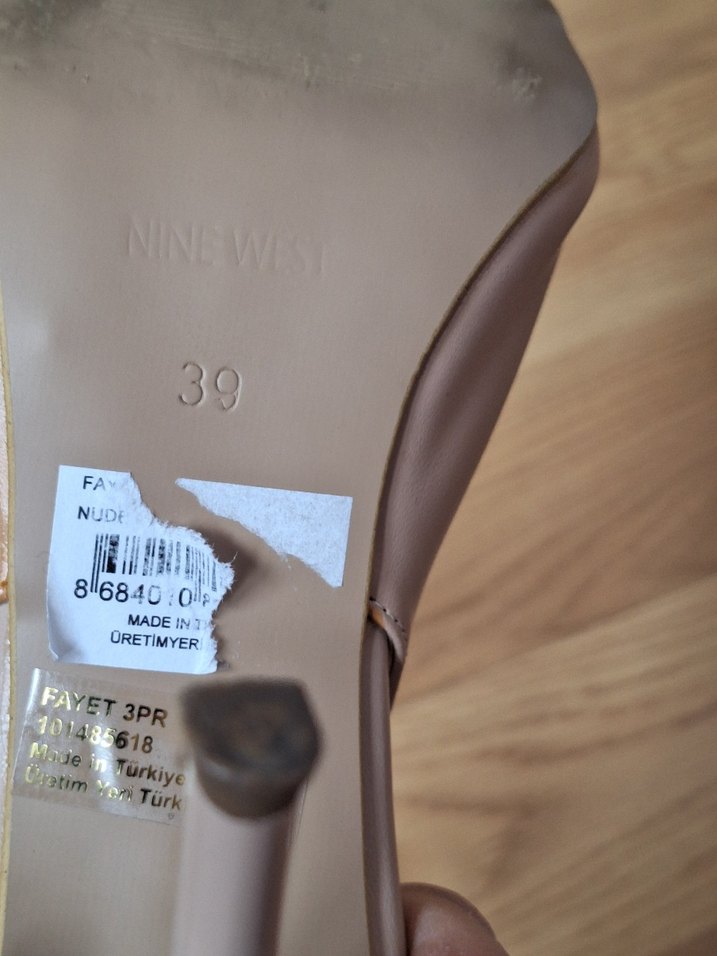 Bej Tokalı Kadın Topuklu Stiletto - Görsel 5