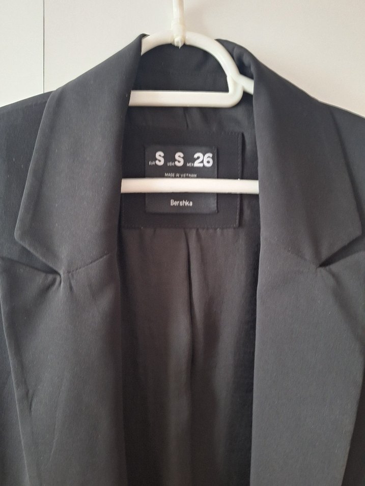 Düğmeli Siyah Kadın Blazer Ceket - Görsel 3