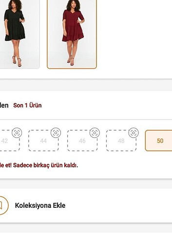 50 Beden Büyük beden elbise