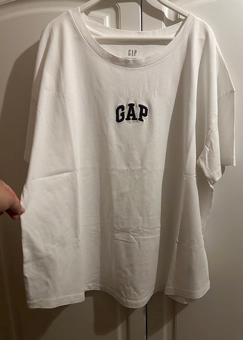 xl Beden beyaz Renk GAP Beyaz Oversize Pamuk Tişört