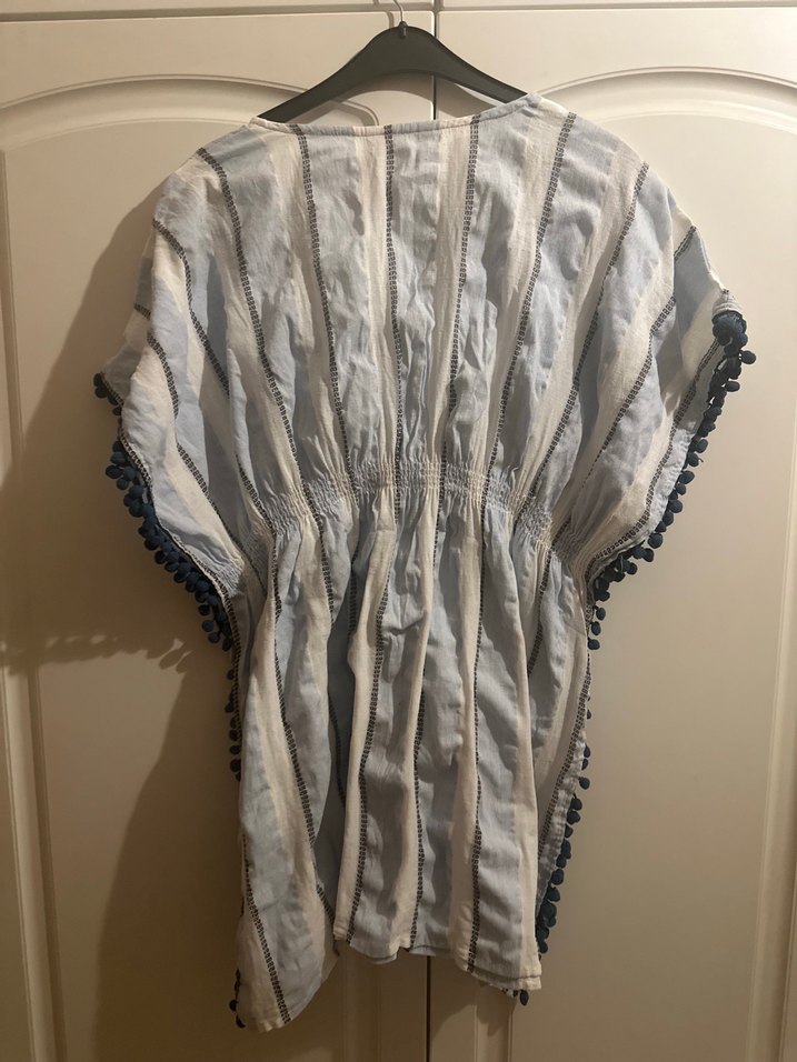 Penti Bohem Gri Keten Kaftan - Görsel 5