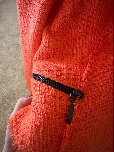xl Beden turuncu Renk Zara ceket