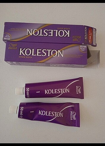 Wella koleston kor ateş kızılı boya 77/44 İKİ BOYA FİYATI 