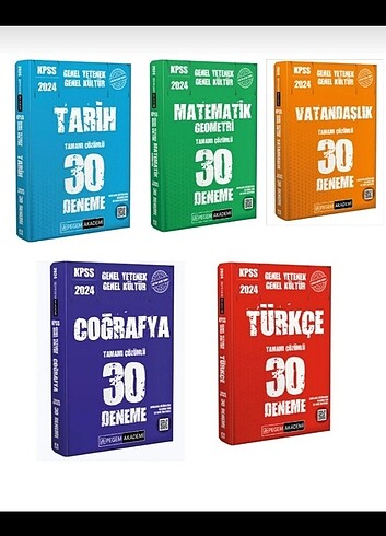 Pegem KPSS Branş Denemeleri 5 Kitap Fiyatı 