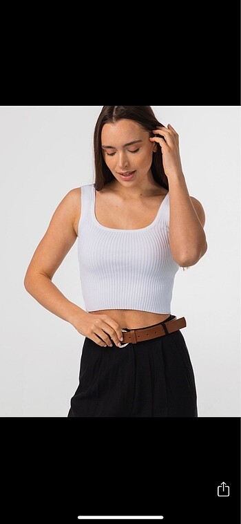 Zara Fitilli Triko Crop