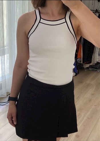 Zara Massimo Model Halter Yaka Triko Bluz Atlet
