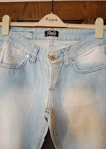 Dolce & Gabbana Bej Kadın Denim Jean Pantolon