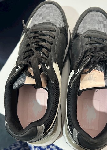 38 Beden gri Renk Gri Yılan Desenli Bağcıklı Stiletto Topuklu Spor Ayakkabı