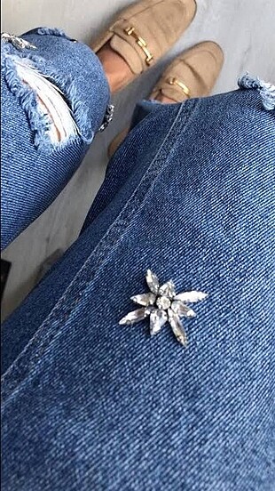 Taşlı jean