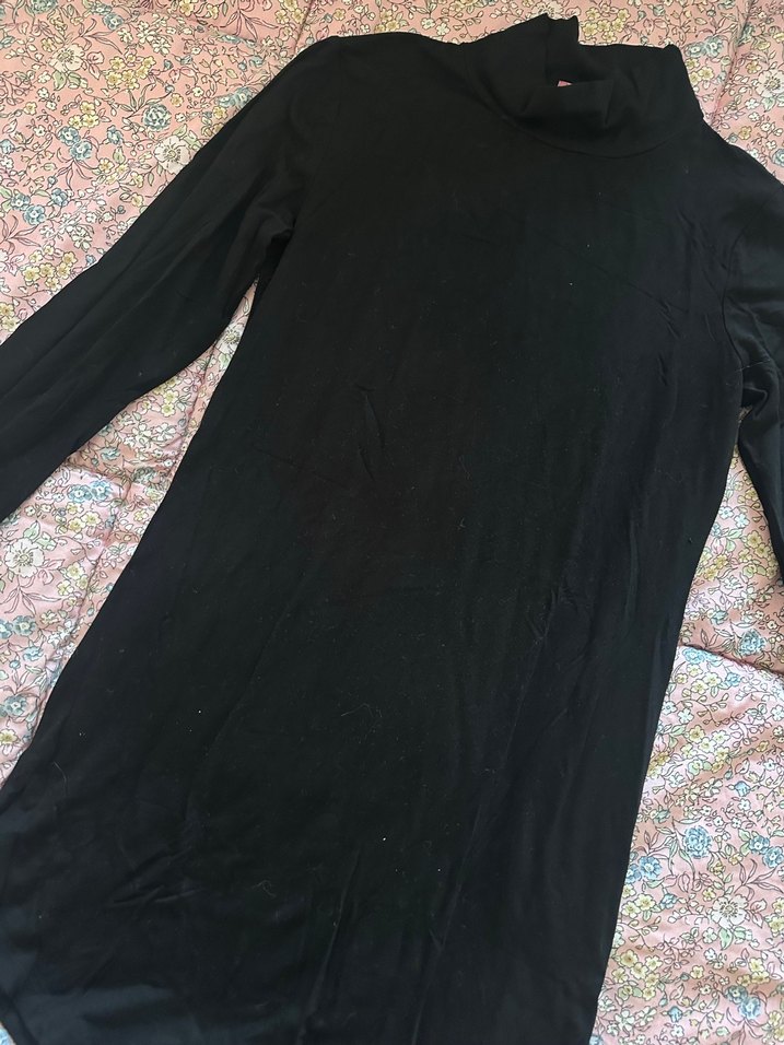 Siyah Uzun Kollu elbise - Görsel 2