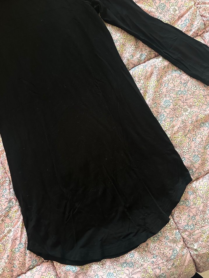 Siyah Uzun Kollu elbise - Görsel 3