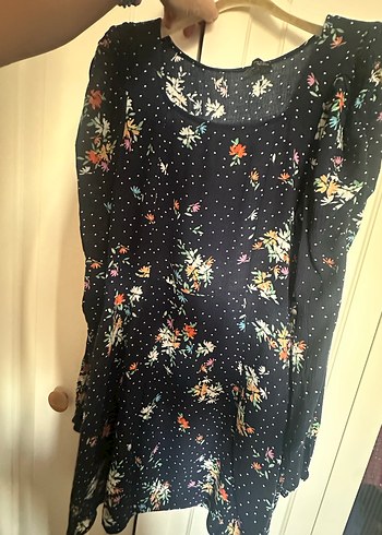 Çiçek Desenli Bohem Midi Elbise - Görsel 3