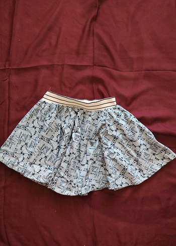 Pembe Baskılı Pliseli Mini Etek - Görsel 7