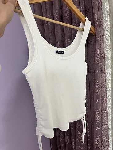s Beden Beyaz crop bluz