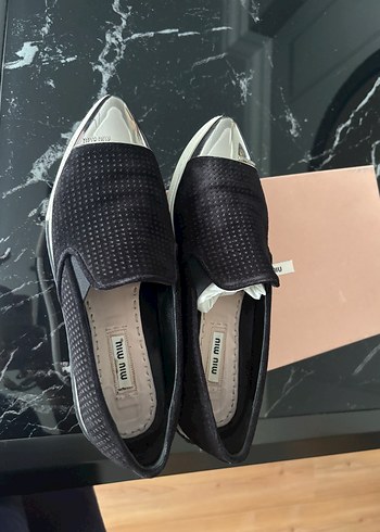 37 Beden Miu Miu Siyah Kadın Platform Sneaker