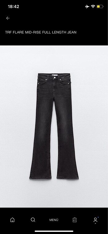 zara flare jean