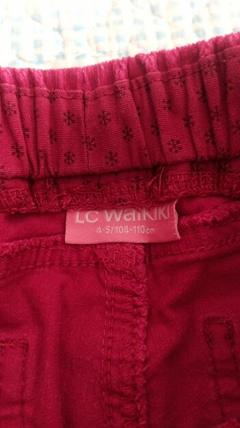 LC Waikiki Kadife beli lastikli pantolon